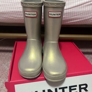 Gold Toddler Hunter Rain boots